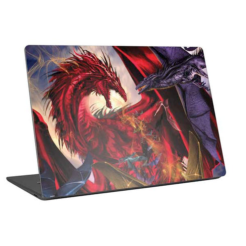 Dragon Battle by Ruth Thompson Laptop Skins